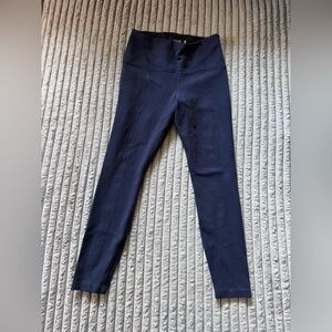 Lysse Womens Navy Blue Leggings, Full Length, Size Medium